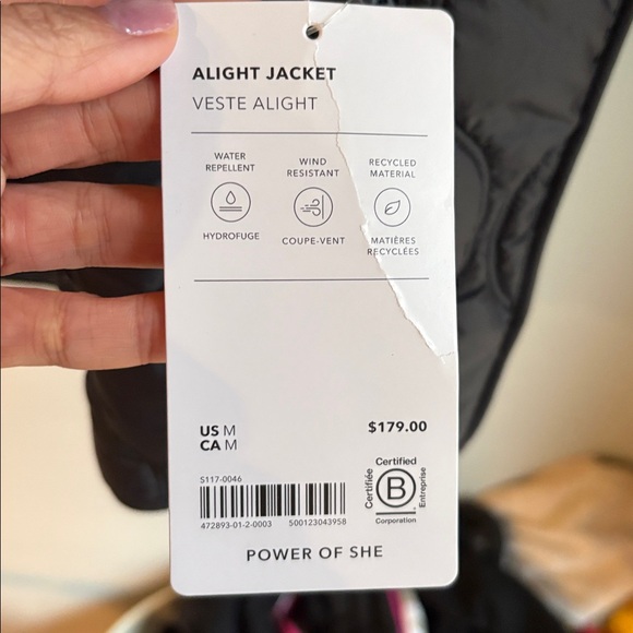 Athleta Alight quilted Jacket NWT - Picture 4 of 6